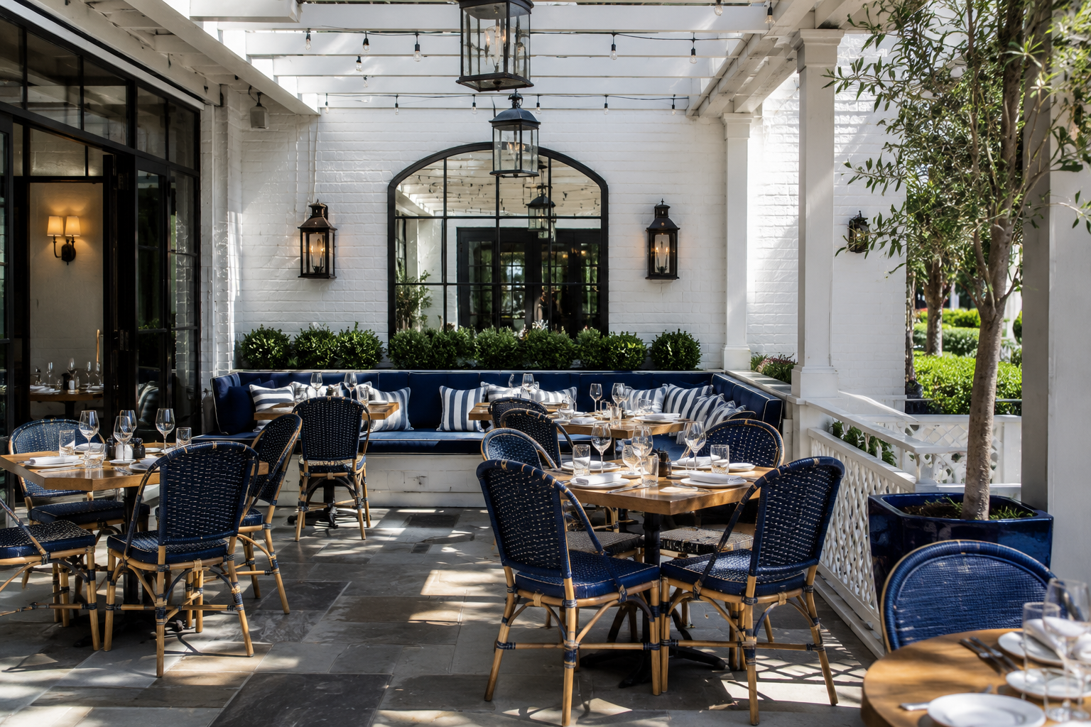 Restaurant patio